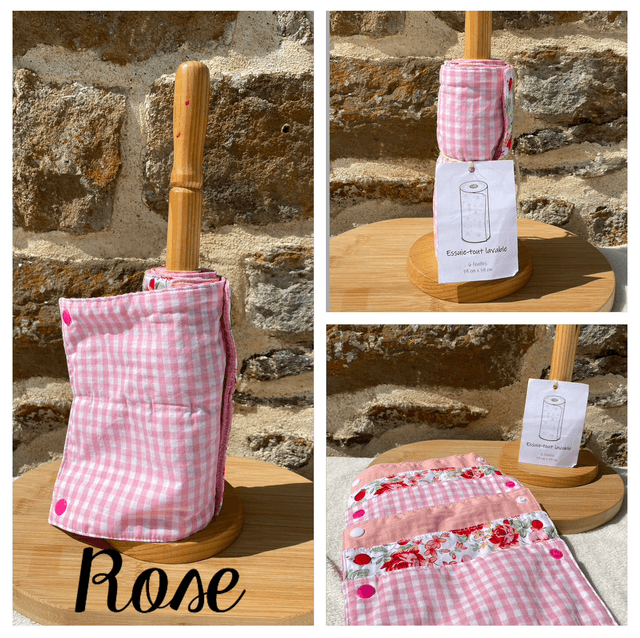Essuie-tout lavable 6 feuilles