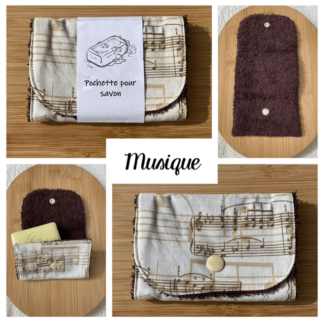 Pochette pour savon (jaune)