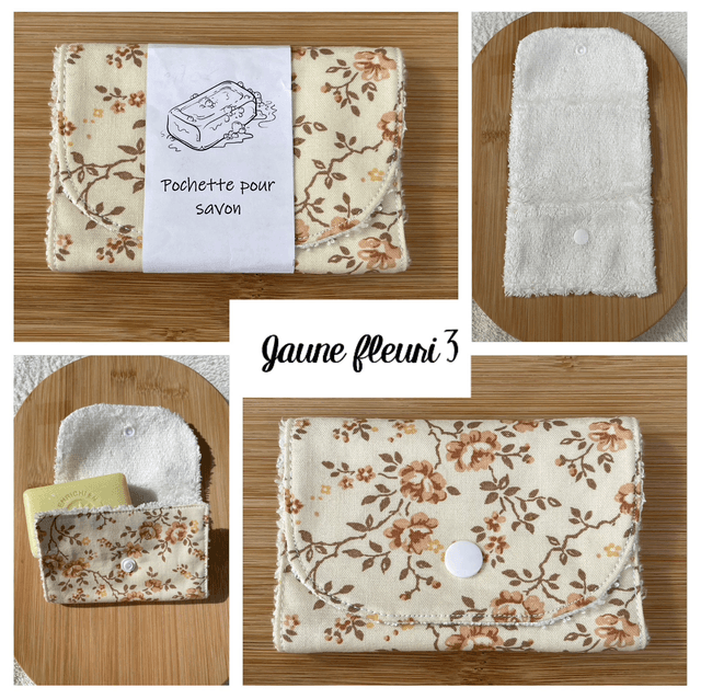 Pochette pour savon (jaune)