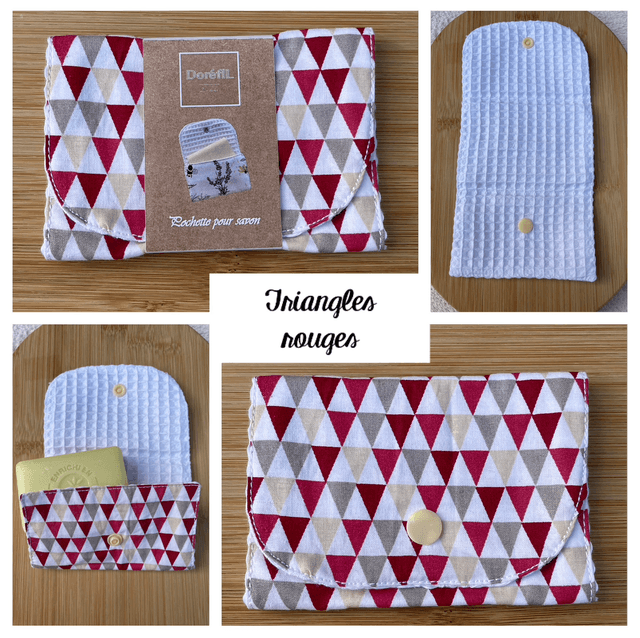 Pochette pour savon (rouge)