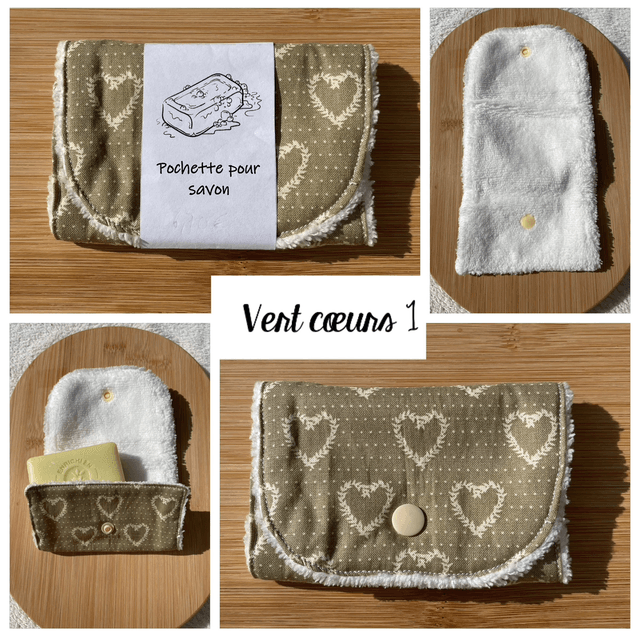 Pochette pour savon (bleu)