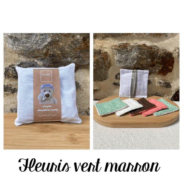 Lingettes démaquillantes lavables (vert)