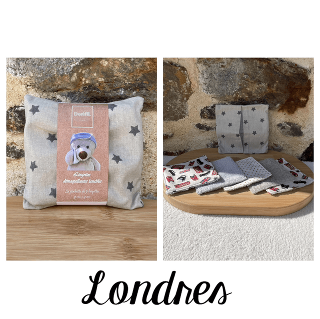 Lingettes démaquillantes lavables (beige)