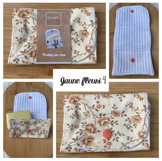 Pochette pour savon (jaune)