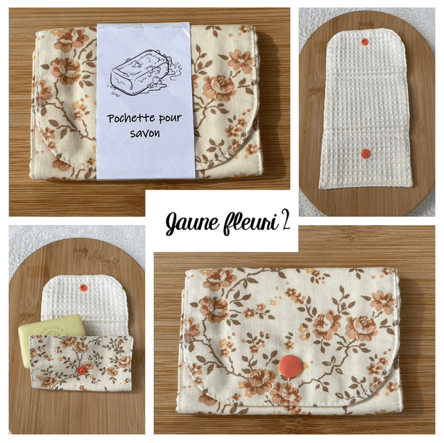 Pochette pour savon (jaune)