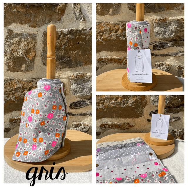 Essuie-tout lavable 6 feuilles