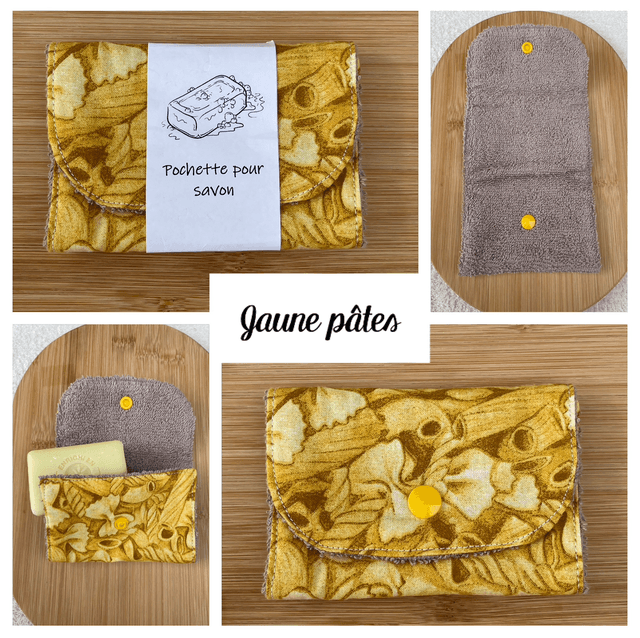 Pochette pour savon (jaune)